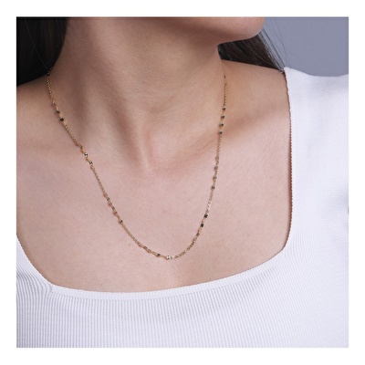 14 Ayar Sarı Altın Trend Zincir