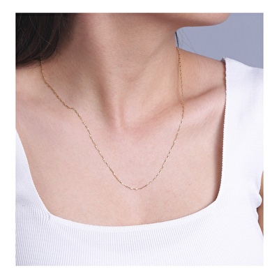 14 Ayar Sarı Altın Trend Zincir