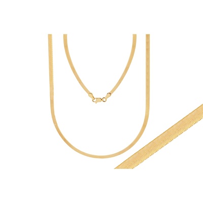 14 Ayar Sarı Altın Balık Sırtı Zincir