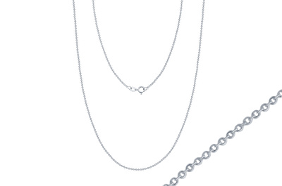 14 Ayar Beyaz Altın Trend Zincir