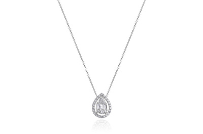 0,27 Karat Floral Pırlanta Kolye