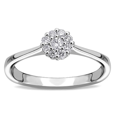 0,22 Karat Floral Pırlanta Yüzük