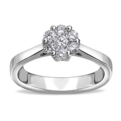 0,33 Karat Floral Pırlanta Yüzük