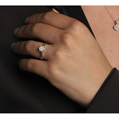 0,33 Karat Floral Pırlanta Yüzük