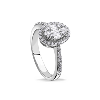 0,71 Karat Baget Pırlanta Yüzük