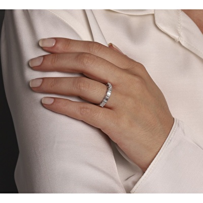 0,39 Karat Baget Pırlanta Yüzük