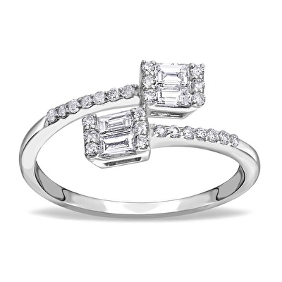 0,38 Karat Baget Pırlanta Yüzük