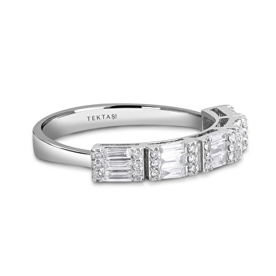 0,36 Karat Baget Pırlanta Yüzük