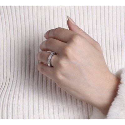 0,36 Karat Baget Pırlanta Yüzük