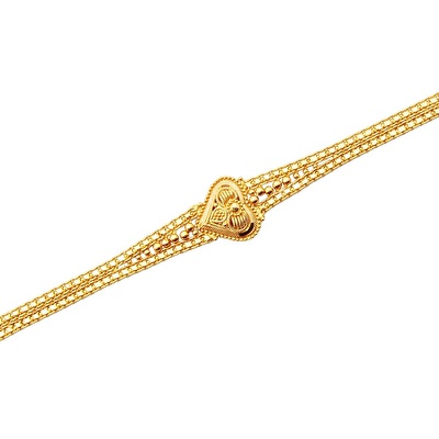 22 Ayar Sarı Altın Hint Bileklik