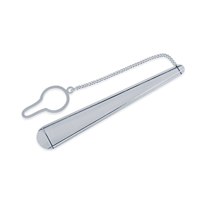 14 Ayar Beyaz Altın Taşsız Kravat İğnesi