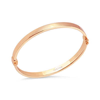 14 Ayar Rose Altın Kibrit Çöpü Kelepçe Bilezik