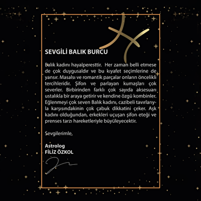 14 Ayar Sarı Altın Balık Burç Kolye