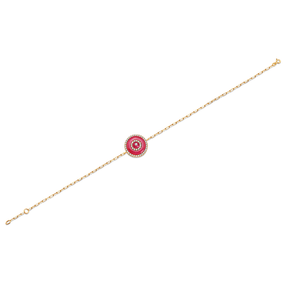 14 Ayar Sarı Altın Nazar Boncuklu Bileklik