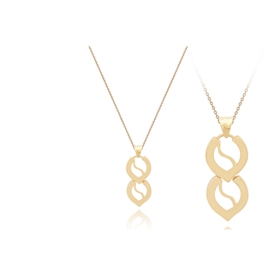 14 Ayar Sarı Altın Taşsız Kolye