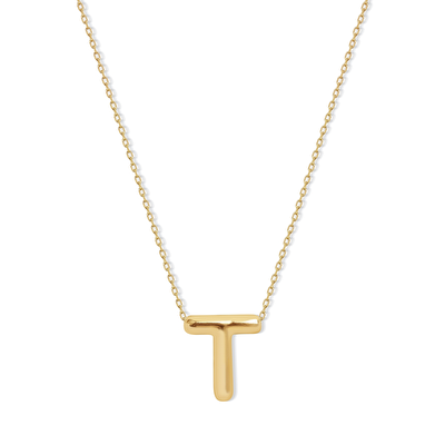14 Ayar Sarı Altın T Harf Kolye