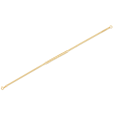 14 Ayar Sarı Altın Trend Zincir Bileklik