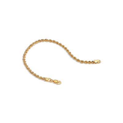 14 Ayar Sarı Altın Halat Bileklik