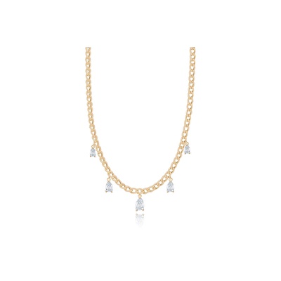 14 Ayar Sarı Altın Trend Choker Kolye