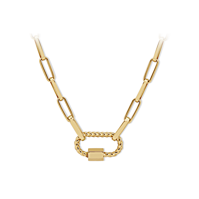 14 Ayar Sarı Altın Ataç Zincir Kolye