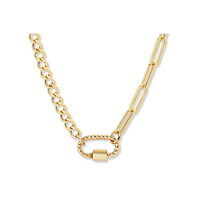 14 Ayar Sarı Altın Ataç Zincir Kolye