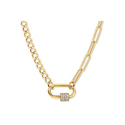 14 Ayar Sarı Altın Ataç Zincir Kolye