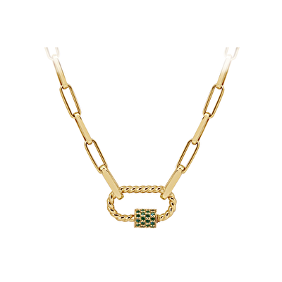 14 Ayar Sarı Altın Ataç Zincir Kolye