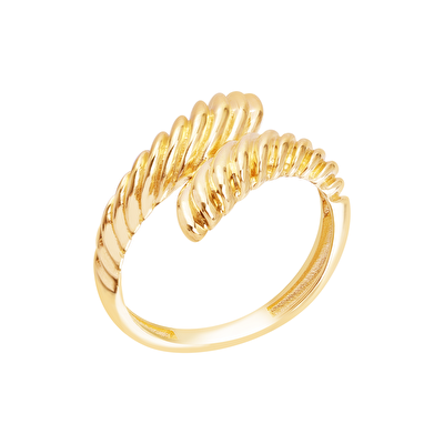 14 Ayar Sarı Altın Burgu Yüzük