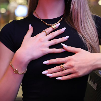 14 Ayar Sarı Altın Serçe Parmak Yüzük