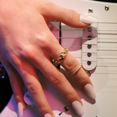 14 Ayar Sarı Altın Trend Gurmet Yüzük