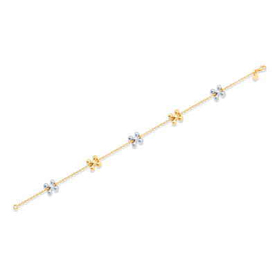 14 Ayar Sarı-Beyaz Altın Toplu Bileklik