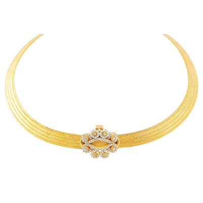 22 Ayar Sarı Altın Trabzon Hasır Gerdanlık