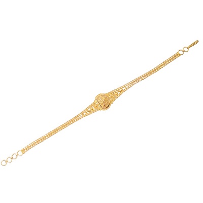 22 Ayar Sarı Altın Hint Bileklik