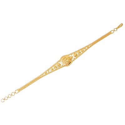 22 Ayar Sarı Altın Hint Bileklik