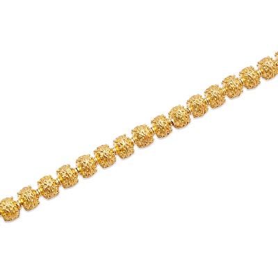 22 Ayar Sarı Altın Toplu Bileklik