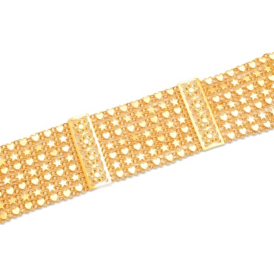 22 Ayar Sarı Altın Toplu Bileklik