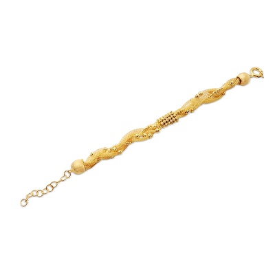 22 Ayar Sarı Altın Dorika Bileklik