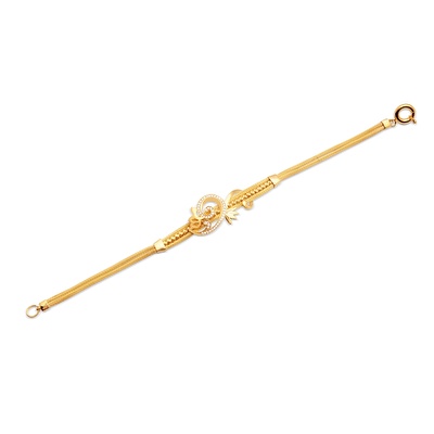 22 Ayar Sarı Altın Dorika Bileklik