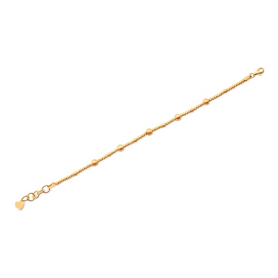 22 Ayar Sarı Altın Dorika Bileklik