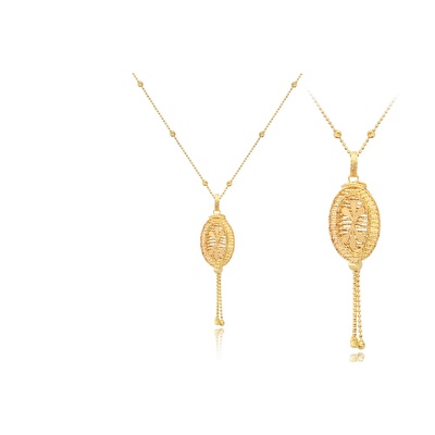 22 Ayar Sarı Altın Dorika Kolye