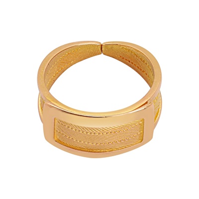 22 Ayar Sarı Altın Trabzon Hasır Yüzük