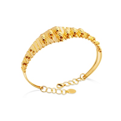 22 Ayar Sarı Altın Dorika Bilezik