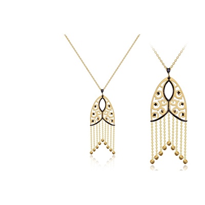 22 Ayar Sarı Altın Toplu Kolye