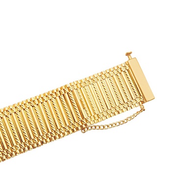 22 Ayar Sarı Altın Taşsız Bileklik