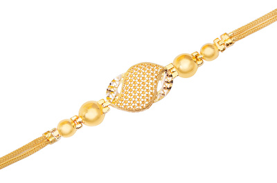 22 Ayar Sarı Altın Taşsız Bileklik