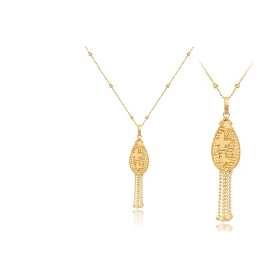 22 Ayar Sarı Altın Dorika Kolye