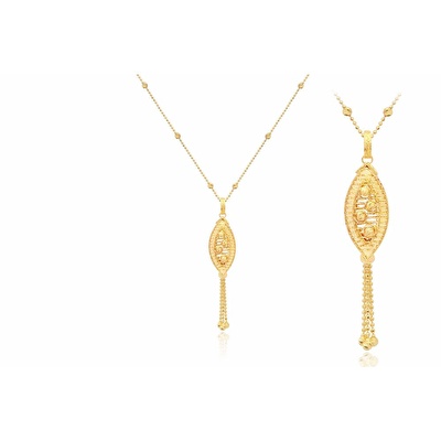 22 Ayar Sarı Altın Dorika Kolye