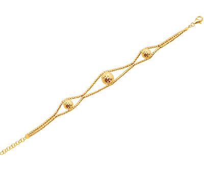 22 Ayar Sarı Altın Dorika Toplu Bileklik