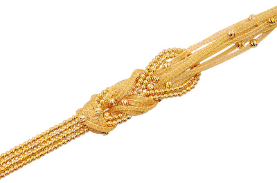 22 Ayar Sarı Altın Dorika Bileklik