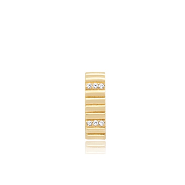 14 Ayar Sarı Altın Earcuff Küpe